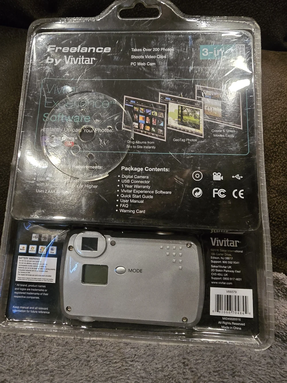 Vivitar Silver Freelance Digital Camera - Compact Point-and-Shoot